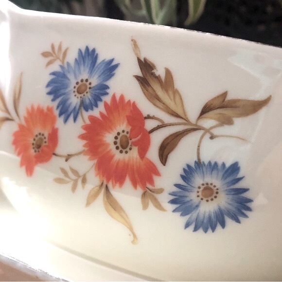 Vintage 80s Kahla Gravy Bowl/Boat w/ 8” Underplate Made in Germany - Picture 8 of 10